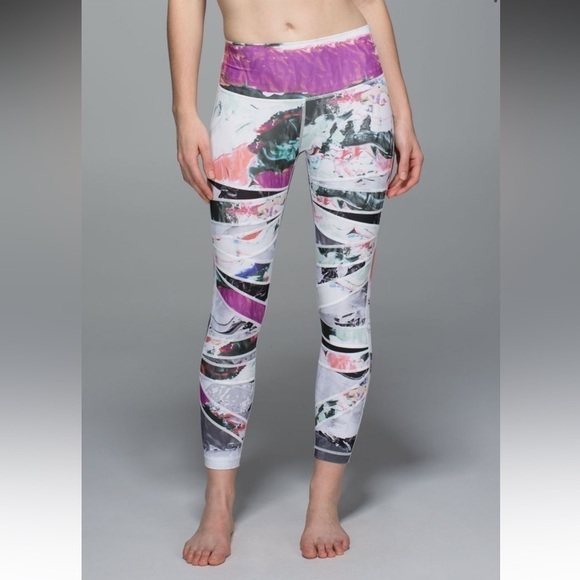 Lululemon High Times Pant Full-On Luon Pigment Wave Multi Biggie Pigment Wave 4. - Picture 1 of 11